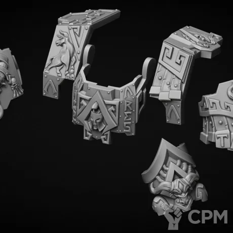 Описание картинки Броня "Loculo" тип  Ares от Bazilevs по цене 845руб | Свободный Рынок Миниатюр - СРМ