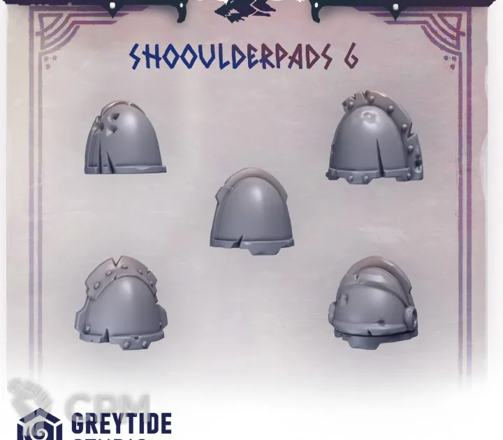 Space Wolves - Shoulder pads 6 - купить от Мастерская террейна по цене ...