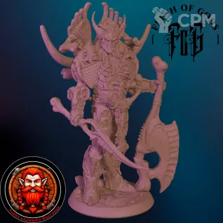 Описание картинки Костяной рыцарь от Falgrim's_shop по цене 420руб | Свободный Рынок Миниатюр - СРМ