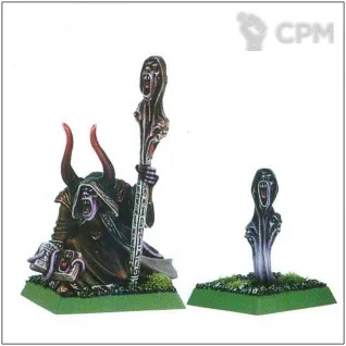 Описание картинки Chaos Sorcerer with Familiar от OldHammer Мастерская по цене 350руб | Свободный Рынок Миниатюр - СРМ