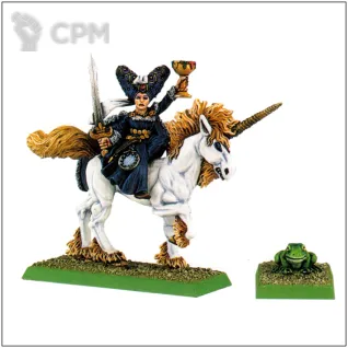Описание картинки Bretonnia Morgana Le Fay Enchantress + Toad от OldHammer Мастерская по цене 750руб | Свободный Рынок Миниатюр - СРМ