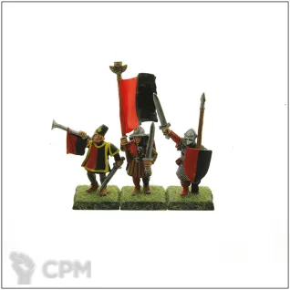 Описание картинки Bretonnia Men-at-arms Spearmen command от OldHammer Мастерская по цене 450руб | Свободный Рынок Миниатюр - СРМ