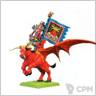 Описание картинки Lord on Great Taurus от OldHammer Мастерская по цене 1 000руб | Свободный Рынок Миниатюр - СРМ