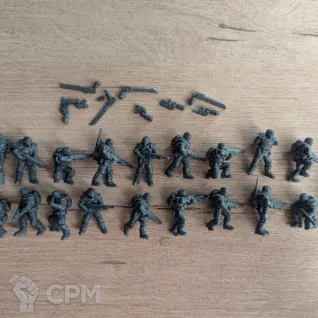 Описание картинки Squad Greyplate Troops. Imperial Guard. 20 units от xyxrick2 по цене 1 200руб | Свободный Рынок Миниатюр - СРМ