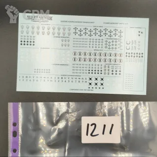 Описание картинки Legiones astartes infantry transfer sheet #1211-17 от WakoLab (Origs) по цене 290руб | Свободный Рынок Миниатюр - СРМ