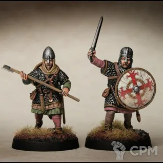 Описание картинки VXDA003  Huscarls (Late Saxons/Anglo Danes) от Base 28 по цене 4 537руб | Свободный Рынок Миниатюр - СРМ