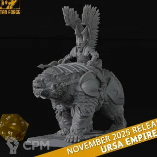Описание картинки Ursa Empire Bear Cavalry от 3DPrintClub по цене 1 050руб | Свободный Рынок Миниатюр - СРМ