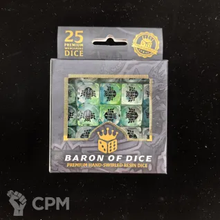 Описание картинки Набор кубов Baron Of Dice: Day of the Dead Dice - Scarab от Akella по цене 5 500руб | Свободный Рынок Миниатюр - СРМ