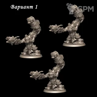 Описание картинки Миниатюра Орк Брузгоб, Варбосс (Warboss) от Brother Ork по цене 925руб | Свободный Рынок Миниатюр - СРМ