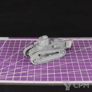 Описание картинки Французский легкий танк Renault FT-17 (пушечный вариант) / масштаб 1:56 / 28mm от DModels по цене 820руб | Свободный Рынок Миниатюр - СРМ
