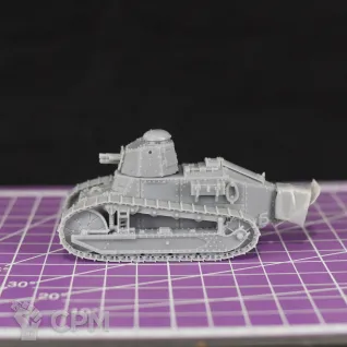 Описание картинки Французский легкий танк Renault FT-17 (пушечный вариант) / масштаб 1:56 / 28mm от DModels по цене 820руб | Свободный Рынок Миниатюр - СРМ