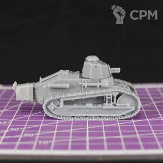 Описание картинки Французский легкий танк Renault FT-17 (пушечный вариант) / масштаб 1:56 / 28mm от DModels по цене 820руб | Свободный Рынок Миниатюр - СРМ