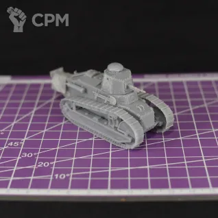 Описание картинки Французский легкий танк Renault FT-17 (пулеметный вариант) / масштаб 1:56 / 28mm от DModels по цене 820руб | Свободный Рынок Миниатюр - СРМ