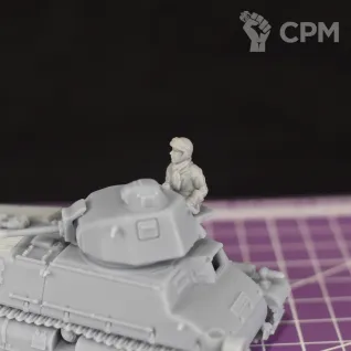 Описание картинки Французский танкист №1 на период 1936-1940 годов / масштаб 1:56 / 28mm от DModels по цене 50руб | Свободный Рынок Миниатюр - СРМ