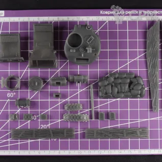 Описание картинки Американский средний танк M4A2 Sherman КМП со шноркелем / масштаб 1:56 / 28мм от DModels по цене 2 100руб | Свободный Рынок Миниатюр - СРМ