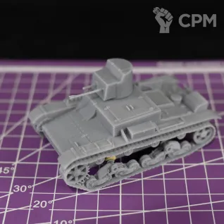 Описание картинки Советский легкий химический (огнеметный) танк ХТ-26 / масштаб 1:56/ 28 мм от DModels по цене 650руб | Свободный Рынок Миниатюр - СРМ