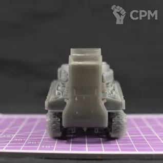 Описание картинки Американский средний танк M4A2 Sherman КМП со шноркелем / масштаб 1:56 / 28мм от DModels по цене 2 100руб | Свободный Рынок Миниатюр - СРМ