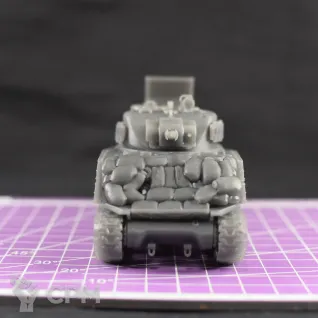 Описание картинки Американский средний танк M4A2 Sherman КМП со шноркелем / масштаб 1:56 / 28мм от DModels по цене 2 100руб | Свободный Рынок Миниатюр - СРМ