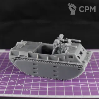 Описание картинки Американская десантная машина AMTRACK с экипажем / масштаб 1:56/ 28мм от DModels по цене 1 700руб | Свободный Рынок Миниатюр - СРМ