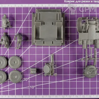Описание картинки Итальянская САУ Autocannone da 65/17 (боевое положение) / масштаб 1:56 / 28мм от DModels по цене 930руб | Свободный Рынок Миниатюр - СРМ