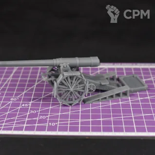 Описание картинки Итальянское тяжелое орудие Cannone da 149/35 A / масштаб 1:56 / 28мм от DModels по цене 490руб | Свободный Рынок Миниатюр - СРМ