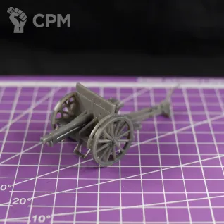 Описание картинки Итальянское полевое орудие Cannone da 77/28 Modello 5/8 / масштаб 1:56 / 28мм от DModels по цене 250руб | Свободный Рынок Миниатюр - СРМ