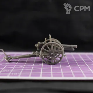 Описание картинки Итальянское полевое орудие Cannone da 77/28 Modello 5/8 / масштаб 1:56 / 28мм от DModels по цене 250руб | Свободный Рынок Миниатюр - СРМ