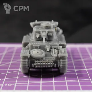 Описание картинки Немецкий танк Pz.Kpfw. 38(t) Ausf. G с багажом / масштаб 1:56 / 28мм от DModels по цене 830руб | Свободный Рынок Миниатюр - СРМ