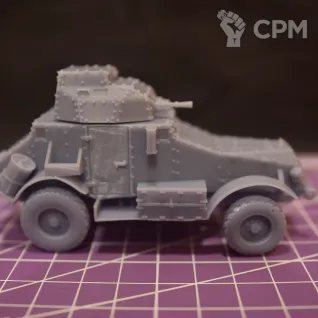 Описание картинки Французский бронеавтомобиль Panhard 165/175 / масштаб 1:56 / 28мм от DModels по цене 680руб | Свободный Рынок Миниатюр - СРМ