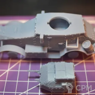 Описание картинки Французский бронеавтомобиль Panhard 165/175 / масштаб 1:56 / 28мм от DModels по цене 680руб | Свободный Рынок Миниатюр - СРМ