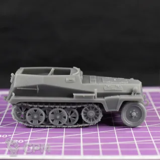 Описание картинки Немецкий бронетранспортер Sd.Kfz. 250/7 (самоходный миномет) / масштаб 1:56/ 28мм от DModels по цене 750руб | Свободный Рынок Миниатюр - СРМ