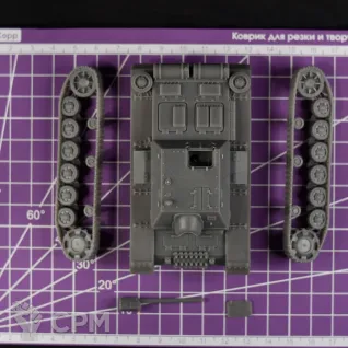 Описание картинки Советская средняя САУ СУ-76и / масштаб 1:56 / 28мм от DModels по цене 1 450руб | Свободный Рынок Миниатюр - СРМ