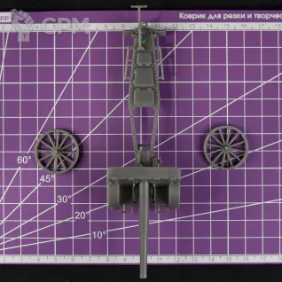 Описание картинки Тяжелое полевое орудие Cannone da 104/32 / масштаб 1:56 / 28мм от DModels по цене 490руб | Свободный Рынок Миниатюр - СРМ