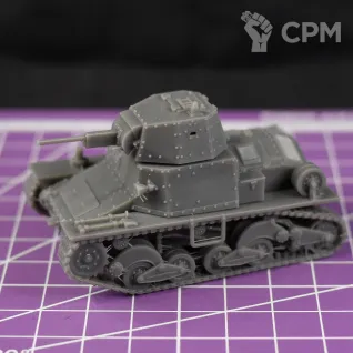 Описание картинки Итальянский легкий танк Fiat L6/40 / масштаб 1:56 / 28мм от DModels по цене 800руб | Свободный Рынок Миниатюр - СРМ