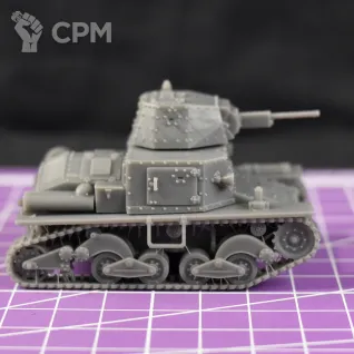 Описание картинки Итальянский легкий танк Fiat L6/40 / масштаб 1:56 / 28мм от DModels по цене 800руб | Свободный Рынок Миниатюр - СРМ