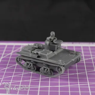 Описание картинки Советский плавающий танк Т-38 с миниатюрой командира / масштаб 1:56/ 28мм от DModels по цене 660руб | Свободный Рынок Миниатюр - СРМ
