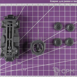 Описание картинки Немецкий бронеавтомобиль Sd.Kfz 222 (версия DAK) / масштаб 1:56 / 28мм от DModels по цене 670руб | Свободный Рынок Миниатюр - СРМ