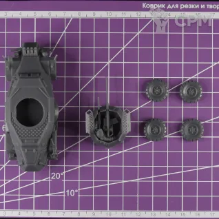 Описание картинки Немецкий бронеавтомобиль Sd.Kfz 222 (версия DAK) / масштаб 1:56 / 28мм от DModels по цене 670руб | Свободный Рынок Миниатюр - СРМ