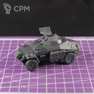 Описание картинки Немецкий бронеавтомобиль Sd.Kfz 222 (версия DAK) / масштаб 1:56 / 28мм от DModels по цене 670руб | Свободный Рынок Миниатюр - СРМ