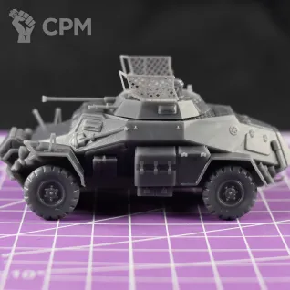 Описание картинки Немецкий бронеавтомобиль Sd.Kfz 222 (версия DAK) / масштаб 1:56 / 28мм от DModels по цене 670руб | Свободный Рынок Миниатюр - СРМ