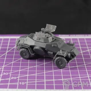 Описание картинки Немецкий бронеавтомобиль Sd.Kfz 222 (версия DAK) / масштаб 1:56 / 28мм от DModels по цене 670руб | Свободный Рынок Миниатюр - СРМ