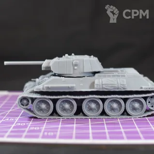 Описание картинки Экранированный советский средний танк Т-34-76 / масштаб 1:56/ 28 мм от DModels по цене 1 500руб | Свободный Рынок Миниатюр - СРМ