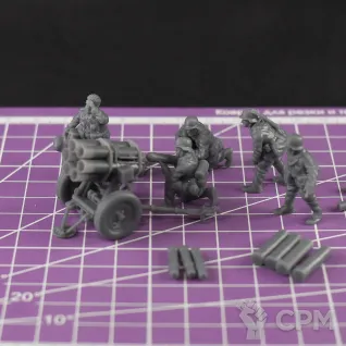 Описание картинки Немецкая РСЗО Nebelwerfer с расчетом / масштаб 1:56 / 28мм от DModels по цене 480руб | Свободный Рынок Миниатюр - СРМ