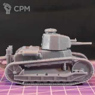 Описание картинки Итальянский легкий танк Fiat 3000 / масштаб 1:56 / 28мм от DModels по цене 630руб | Свободный Рынок Миниатюр - СРМ