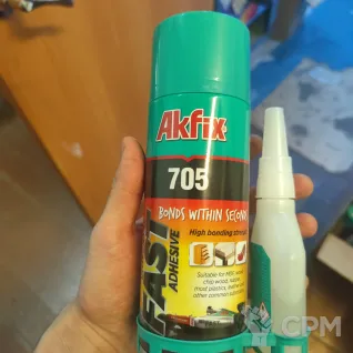 Описание картинки Клей цианоакрилатный Akfix 705 двухкомпонентный прозрачный от User19033 по цене 590руб | Свободный Рынок Миниатюр - СРМ
