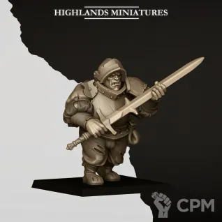Описание картинки OGRES WITH ZWEIHANDER от Wardog Workshop по цене 1 200руб | Свободный Рынок Миниатюр - СРМ