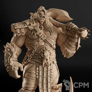 Описание картинки Grommash Hellscream Фигурка (World of Warcraft) от GAS3TXD  по цене 4 600руб | Свободный Рынок Миниатюр - СРМ