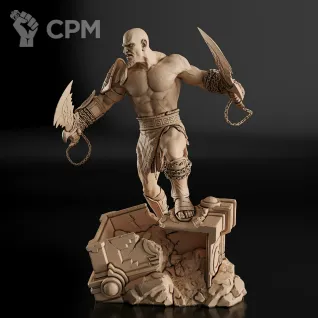 Описание картинки Kratos Фигурка (God of War) от GAS3TXD  по цене 4 100руб | Свободный Рынок Миниатюр - СРМ
