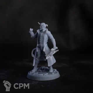 Описание картинки Тифлинг / Воин, варвар от Dark Craft Hobby по цене 256руб | Свободный Рынок Миниатюр - СРМ