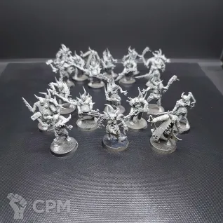 Описание картинки 10 поксволкеров(Dark Imperium Death Guard Poxwalkers x10) ориг пластик ГВ собраны от V130177@mail.ru по цене 1 500руб | Свободный Рынок Миниатюр - СРМ